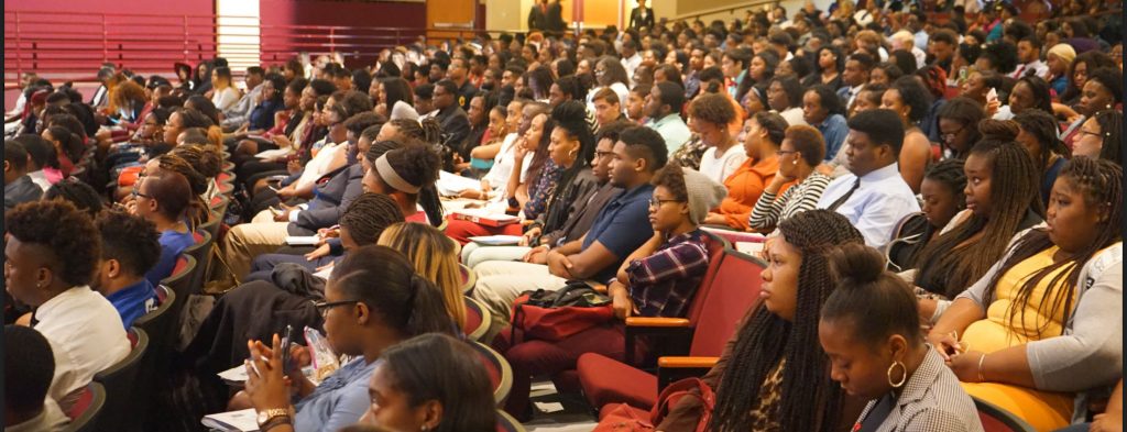 Students listening