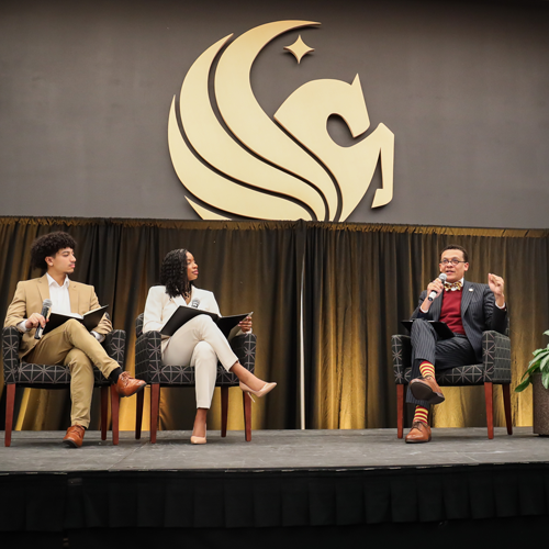 B-CU President, Dr. Albert Mosley, gives keynote address at University of Central Florida event.