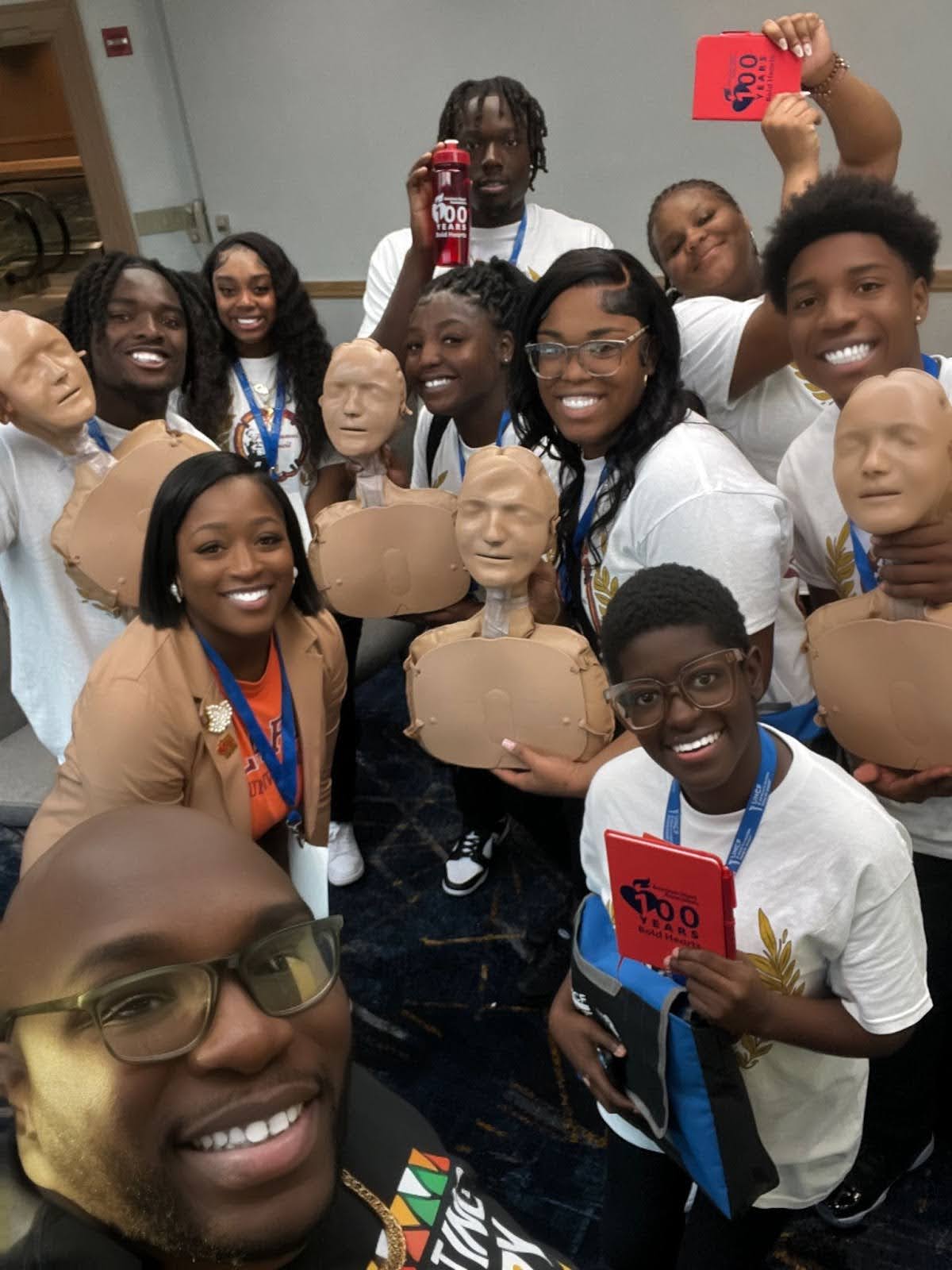 Bethune-Cookman University students recently participated in hands-only CPR training at the National United Negro College Fund Conference held in Jacksonville, FL.